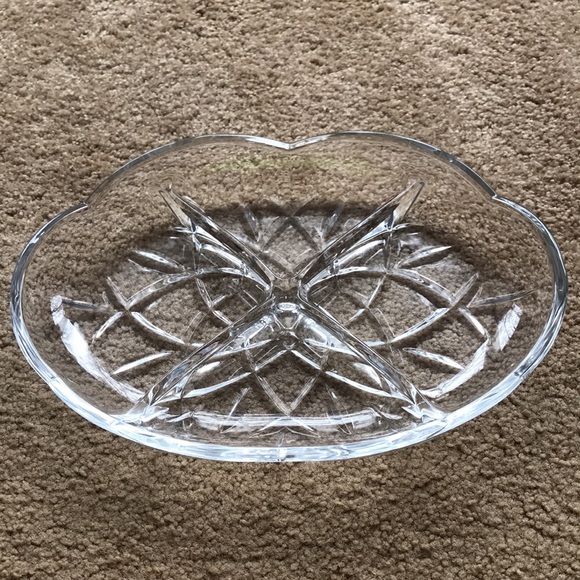 GORHAM Lady Anne Crystal Relish Dish - Picture 10 of 10